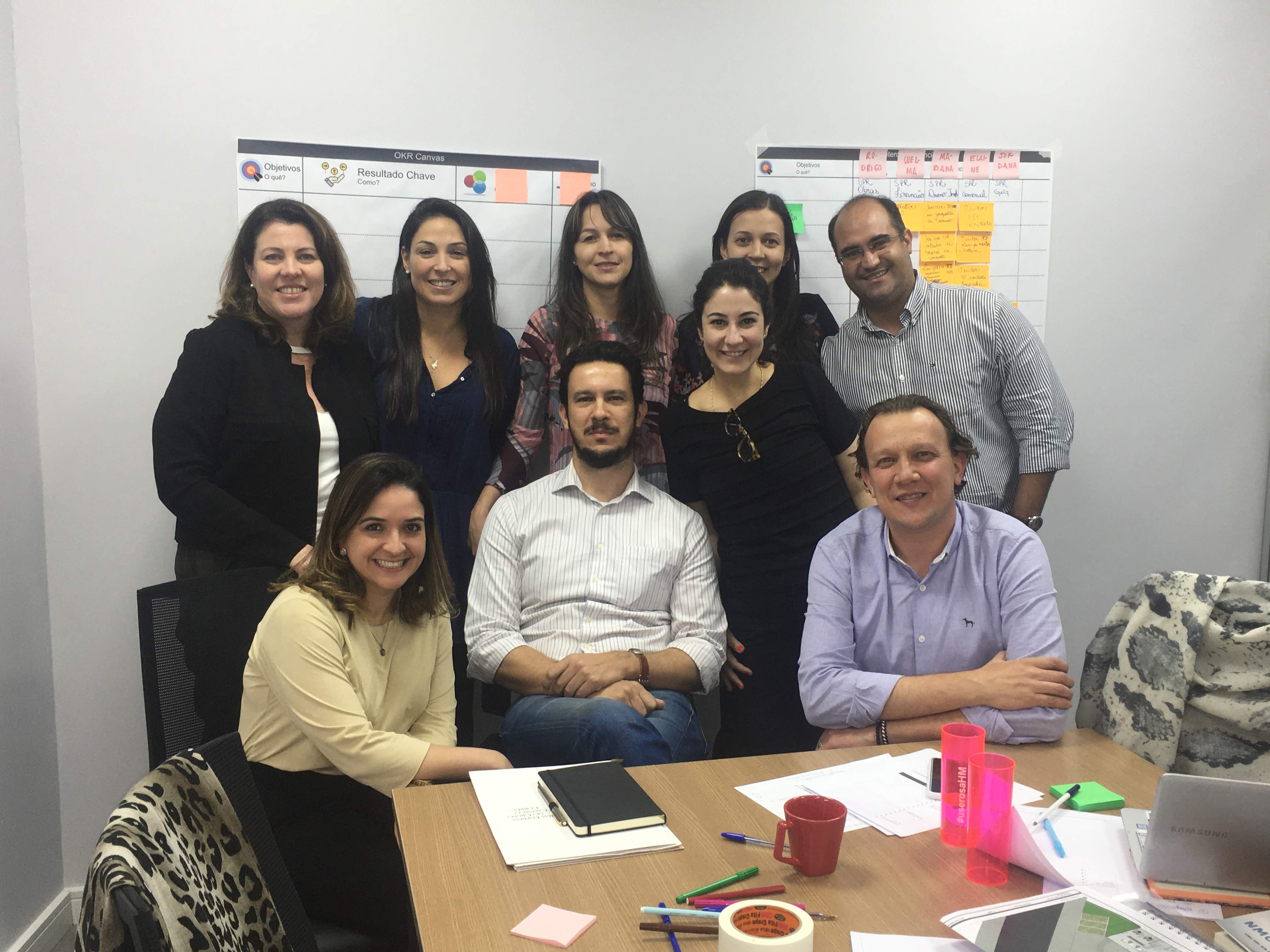 Cross-functional alignment workshop with OKR methodology